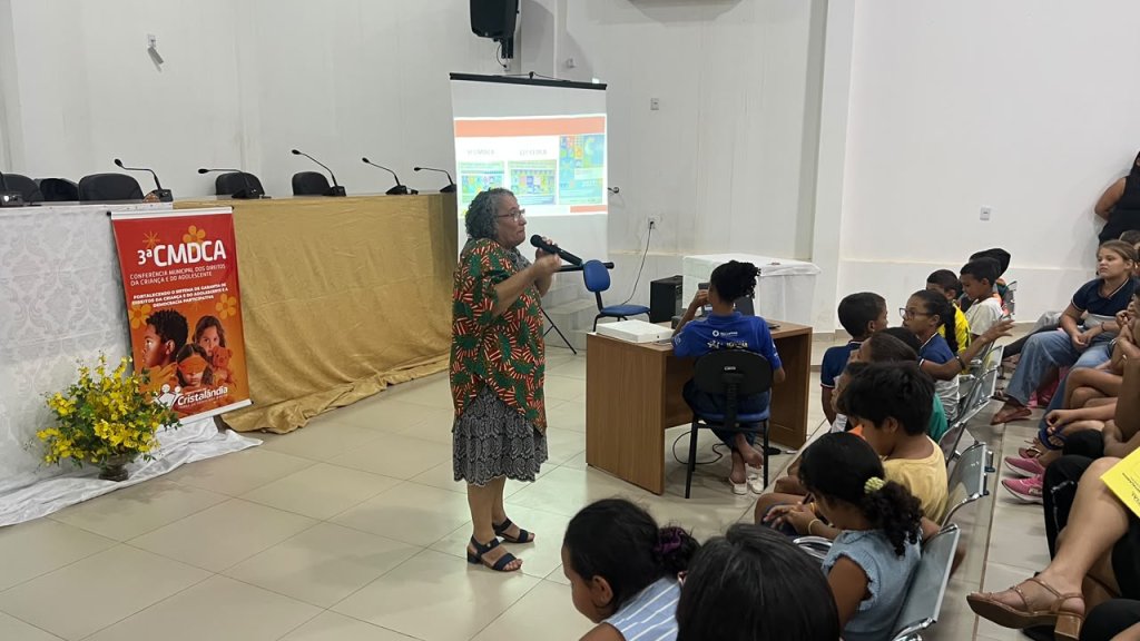 Cristalândia realiza 3ª Conferência Municipal dos Direitos da Criança e do Adolescente com ampla participação da comunidade